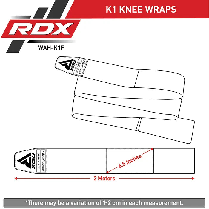 RDX K1 Elasticated Knee Compression Bandage Wraps OEKO-TEX® Standard 100 certified