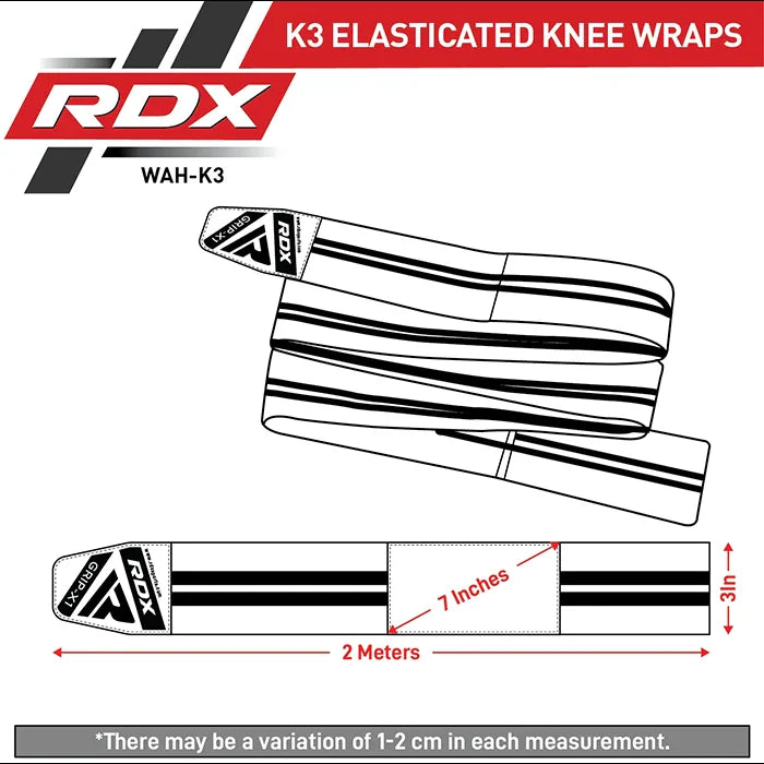 RDX K3G Elasticated Green Knee Wraps OEKO-TEX® Standard 100 certified