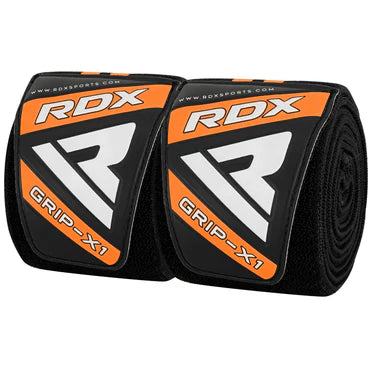 RDX K3 Elasticated Orange Knee Wraps OEKO-TEX® Standard 100 certified