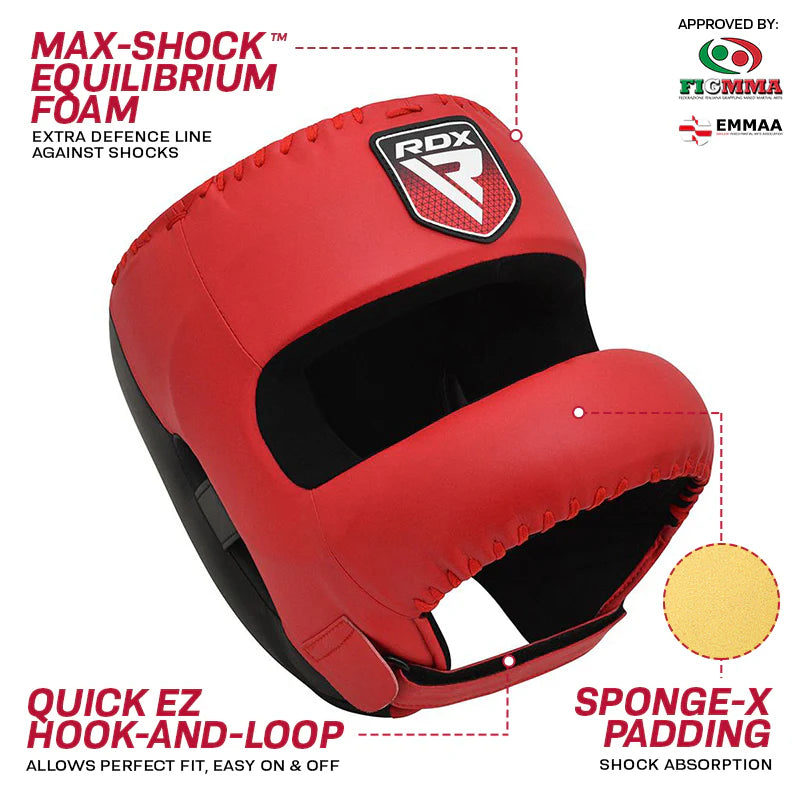 RDX APEX Boxing Head Gear With Nose Protection Bar