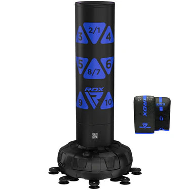 RDX KT Ronin 6ft Free Standing Target Punch Bags With Mitts Set