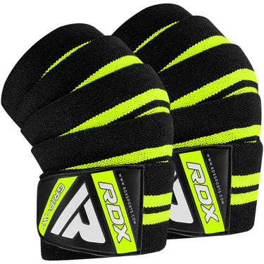 RDX K3G Elasticated Green Knee Wraps OEKO-TEX® Standard 100 certified