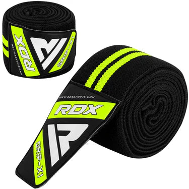 RDX K3G Elasticated Green Knee Wraps OEKO-TEX® Standard 100 certified
