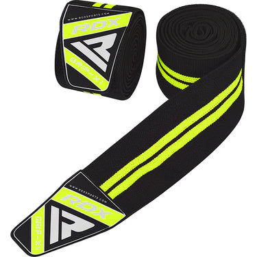 RDX K3G Elasticated Green Knee Wraps OEKO-TEX® Standard 100 certified