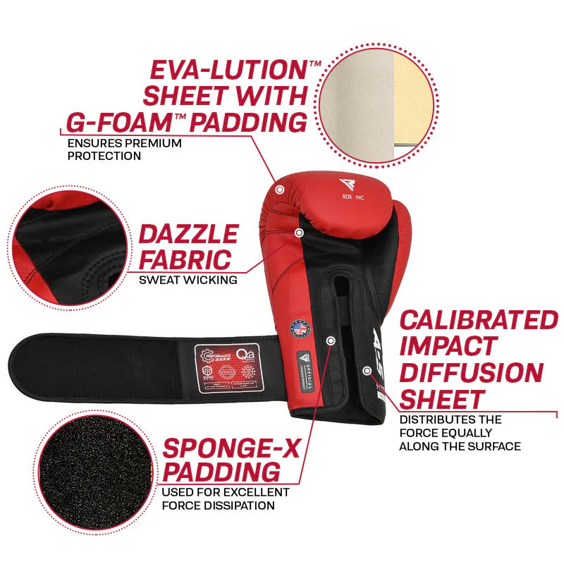 RDX APEX Sparring/Training Boxing Gloves Hook & Loop