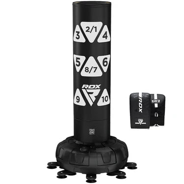 RDX KT Ronin 6ft Free Standing Target Punch Bags With Mitts Set